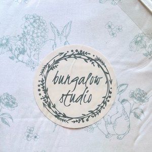 NEW BUNNY Twin Size Green Toile Sheet Set (easter bunnies) easy care microfiber